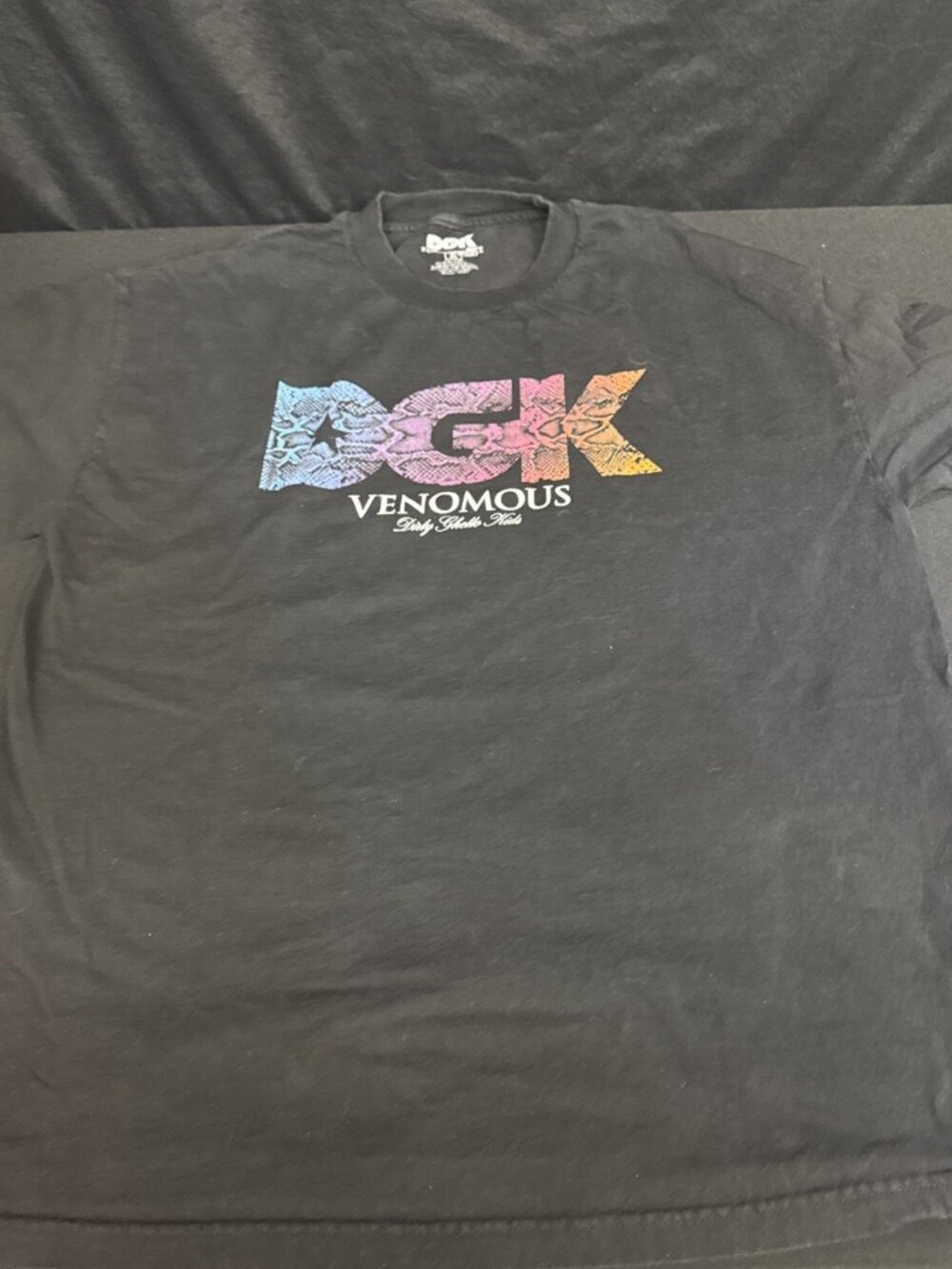 DGK Venomous Men’s Xl Black Tshirt